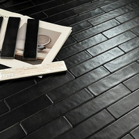 Carreaux muraux intérieurs en céramique givrée mate, style rétro, faits à la main, 48*235mm, 9mm, antidérapants, résistants à l'usure, style moderne