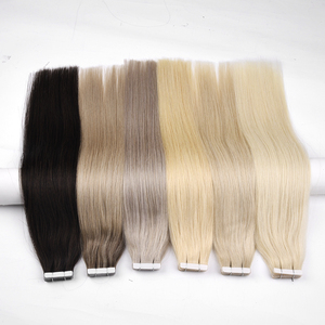 Extensiones de cabello humano KSWIGS PremiumTape In, reutilizables, con cinta invisible, 100% cabello virgen sin procesar, para uso profesional en salones. - Product Image 2