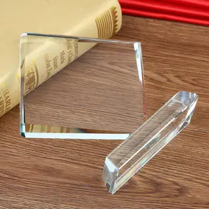 Groothandel Hoge Kwaliteit Clear Blanco Custom Verschillende Vorm Crystal Award Plaque 3d Lasergravure Glas Trofee