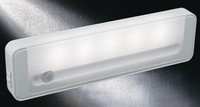 Lámpara LED de suelo con sensor de movimiento humano, control por succión magnética, para escaleras, pasillos, diseño compacto, blanca, con batería de PC