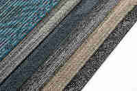 Dalles de moquette magnétiques pour sols surélevés en acier, revêtement de sol commercial pour bureaux, dalles de moquette pour sols surélevés 25*100cm