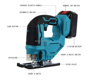 2900Rpm Multifuncional Cordless Jig Saw Elétrica Hand-Held Ferramenta Elétrica para corte de madeira com capacidade de carregamento - Product Image 6