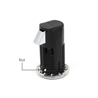 Loquet de meuble à bouton-poussoir, verrou à bouton escamotable pour porte de meuble de camping-car, caravane, bateau, quincaillerie marine