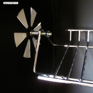 Barbecue à <span class=keywords><strong>charbon</strong></span> de bois rotatif pour poulets, station de grillade intérieure, barbecue portable - Product Image 4