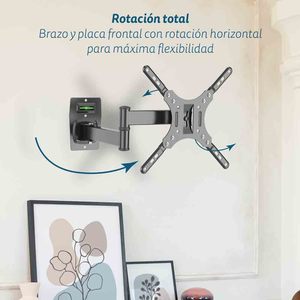 Supporto TV Articolato per TV da 10-27 Pollici Fino a 10kg, Staffa da Parete VESA 50x50mm 200x200mm con Indicatore di Livello - Product Image 5