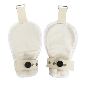 Mitaines de sécurité souples <span class=keywords><strong>HM</strong></span> avec serrures magnétiques BDSM Hogtied Asylum Masochism ABDL Gants Bondage Gear Mitaines de retenue pour élève - Product Image 3