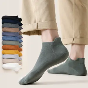 Calcetines de negocios 100% algodón para hombre, calcetín desodorante con logo personalizado, orgánico, venta al por mayor