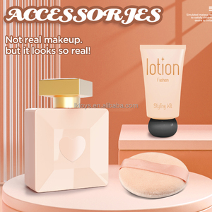Jouets <span class=keywords><strong>Lcuky</strong></span> pour filles : Kit de maquillage et de coiffure pour jeu d'imitation, avec rouge à lèvres, miroir et fards à paupières - Product Image 2