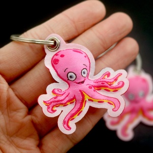 Llaveros Personalizados al por Mayor con Logotipo de Anime, Lindos Dibujos Animados de Tiburón y Pulpo, Rellenos de Algodón, Hechos a Medida para Recuerdos - Product Image 2