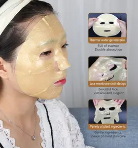 24K Gold Mask Korea Firming And Moisturizing Lace Facial Masks Dissolve In Water Girls Mask