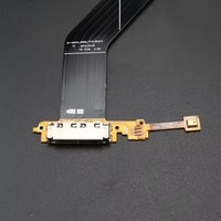 Puerto de cargador USB Conector de base de carga USB + Cable flexible de micrófono para Samsung Galaxy Note 10,1 N8010 N8000
