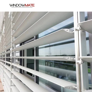 Bột tráng louver thông gió không khí đùn Louvre lưỡi tùy chỉnh cố định nhôm màn trập - Product Image 5