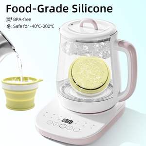 Portable Silicon Outdoor Pocket Foldable <b>Cup</b> Custom <b>Reusable</b> Collapsible Silicone Folding Travel Coffee Water <b>Cup</b> Mug with Lid - Product Image 2
