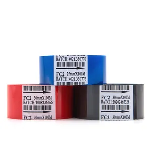 Hot Sale FC2 30mm*100m 35mm*100m 40mm*100m All Sizes Hot Foil Ribbon Date Coding Foil Red Blue Black Coding Ribbon