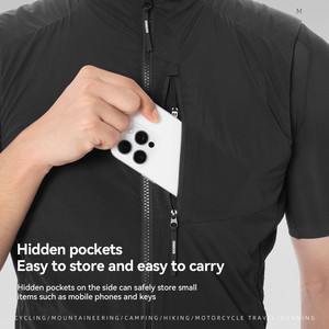 ROCKBROS Gilet de cyclisme <span class=keywords><strong>sans</strong></span> manches léger pour vélo de <span class=keywords><strong>route</strong></span> de montagne Coupe-vent thermique <span class=keywords><strong>Veste</strong></span> coupe-vent pour l'automne/hiver - Product Image 3