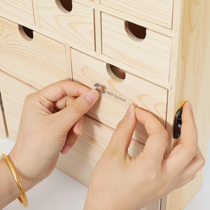 Gỗ bé lưu niệm hộp sơ sinh cá nhân bé Cuốn Sách Đầu Tiên răng và <span class=keywords><strong>Curl</strong></span> hộp tự làm Lớn Gỗ Bộ nhớ tổ chức hộp - Product Image 4