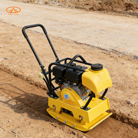 Compacteur de sol manuel mini essence/électrique/diesel 30KN, compacteur de plaques petit et économe en énergie