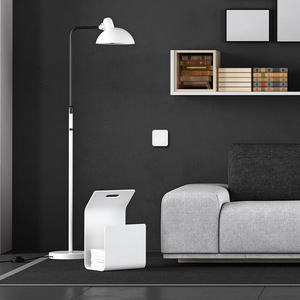 Placca da parete in vetro bianco, 1 interruttore, con design moderno; ideale per il controllo dell'illuminazione e la decorazione in casa. - Product Image 3