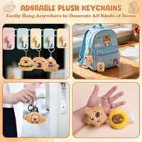 24 porte-clés en peluche amusants et mignons en forme d'animaux pour enfants - Cadeaux d'anniversaire, sacs cadeaux pour la rentrée scolaire, récompenses de classe
