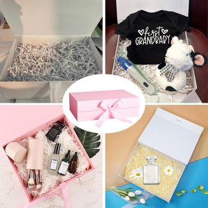 Panier-cadeau en papier personnalisé en gros, boîte-cadeau avec ruban pour anniversaire, bébé, Noël - Product Image 2