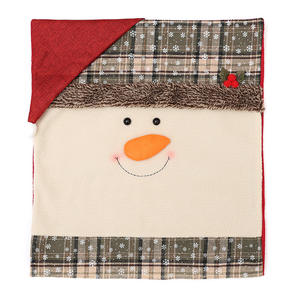 3D phim hoạt hình cảm thấy màu xanh giáng sinh tiệc trở lại Picks màu đỏ trắng phòng ăn ghế Bìa Spandex đám cưới cho nhà - Product Image 6