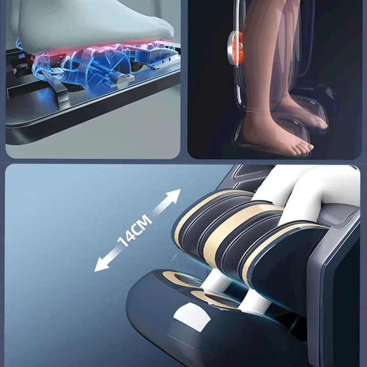 LEMESY 2025 Luxury Design Zero Gravity Full Body Shiatsu Back 5d Electric Reclining Shiatsu Sl Track Heated Massage Chair