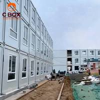 Cbox Venta al por Mayor de Viviendas Prefabricadas Modulares para Trabajadores, Edificios de Oficinas para Obras de Construcción, Casa Contenedor de Fácil Montaje y Empaque Plano