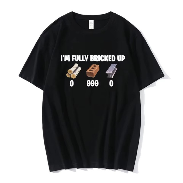 Men Pure Cotton Slogan Print Tee I'm Totally Clueless but Hilarious Breathable Hip Hop Streetwear Short Sleeve Wholesale T Shirt