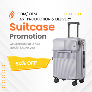 <span class=keywords><strong>Valise</strong></span> rigide extensible 20 pouces de premier choix avec port USB, approuvée par les compagnies aériennes, pour voyages d'affaires et week-ends - Product Image 2