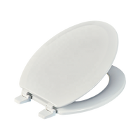 Siège de toilette en bois, couleur blanc/os, style américain, 19 pouces, populaire