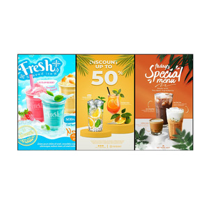 Tablero <span class=keywords><strong>de</strong></span> menú Digital <span class=keywords><strong>para</strong></span> restaurante LETINE <span class=keywords><strong>de</strong></span> alto brillo <span class=keywords><strong>de</strong></span> 32-65 pulgadas con pantalla táctil infrarroja o PCAP <span class=keywords><strong>para</strong></span> publicidad - Product Image 3