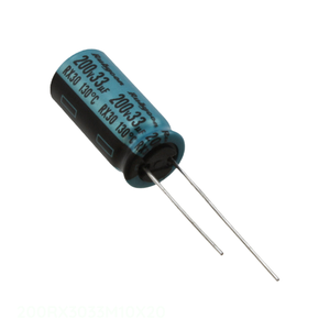 Original CAP ALUM 33UF 20% 200V RADIAL TH 200RX3033M10X20 33 uF Through Hole Capacitor - Product Image 1