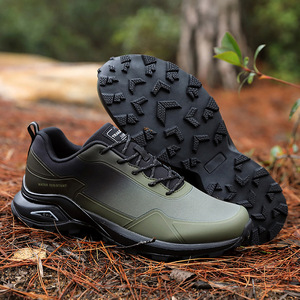 Bottes <span class=keywords><strong>de</strong></span> randonnée pour hommes à semelle épaisse, confortables, anti-éclaboussures, respirantes, en tissu élastique, avec semelle en caoutchouc surdimensionnée pour <span class=keywords><strong>la</strong></span> randonnée - Product Image 1