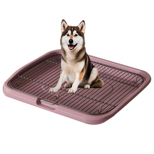 Inodoro para mascotas para perros grandes, caja de arena rectangular de plástico duradero con diseño de malla antideslizante. - Product Image 1