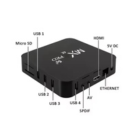 2.4/5G double bande Wifi MXQ-pro Android Tv Boxes 4K en ligne vidéo lecteur multimédia Android Box Set Top avec BT