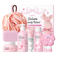 LAIKOU OEM/ODM/OBM Sérum et Crème Visage Anti-Âge Éclaircissants et Hydratants à la Sakura avec Ingrédients à la Niacinamide – Coffret Soin de la Peau