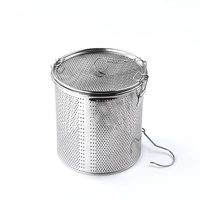 Bolsas de acero inoxidable al por mayor para condimentos, cestas para marinadas, bolsas comerciales para filtrar sopa, cajas para especias