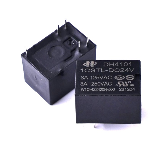 DH4101-1CSTL-DC24V PCB Relays 24v  9v 48V Communication Relay 5v 5pin 12V Power Relay 5A 220V Ac