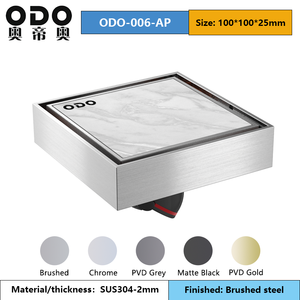 304 thép không gỉ cống sàn PVD colour scarichi doccia vuông phòng tắm chống mùi Hidden vòi hoa sen xả gạch chèn sàn cống - Product Image 3