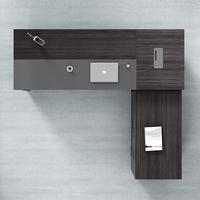 Vente chaude quantité minimale de commande bas Mobilier de bureau Design de luxe Tiroirs en bois Noyer jaune Matériel 160cm Table de conférence exécutive