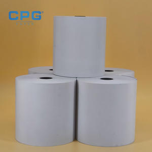 Rollo de Papel Térmico Impermeable de 80x60mm 80x70mm 55gsm Personalizado por el Fabricante, Rollo para Impresora de Restaurante, Rollo para Caja Registradora - Product Image 1