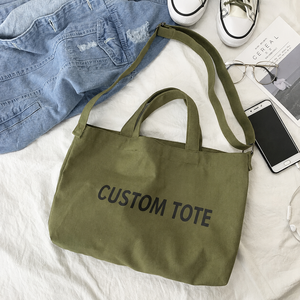 ISO9001 & BSCI Washable <b>Large</b> Capacity Shoulder Bag Cotton Custom <b>Printed</b>/Embroidery Logo Canvas Tote Bag - Product Image 5
