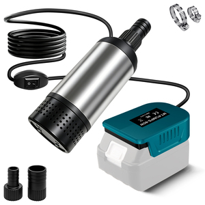 <span class=keywords><strong>Pompe</strong></span> à <span class=keywords><strong>eau</strong></span> submersible sans fil compatible avec la batterie <span class=keywords><strong>Makita</strong></span> 18V, <span class=keywords><strong>pompe</strong></span> de puisard à haut débit sans balais 1268GPH pour piscine, jardin - Product Image 1