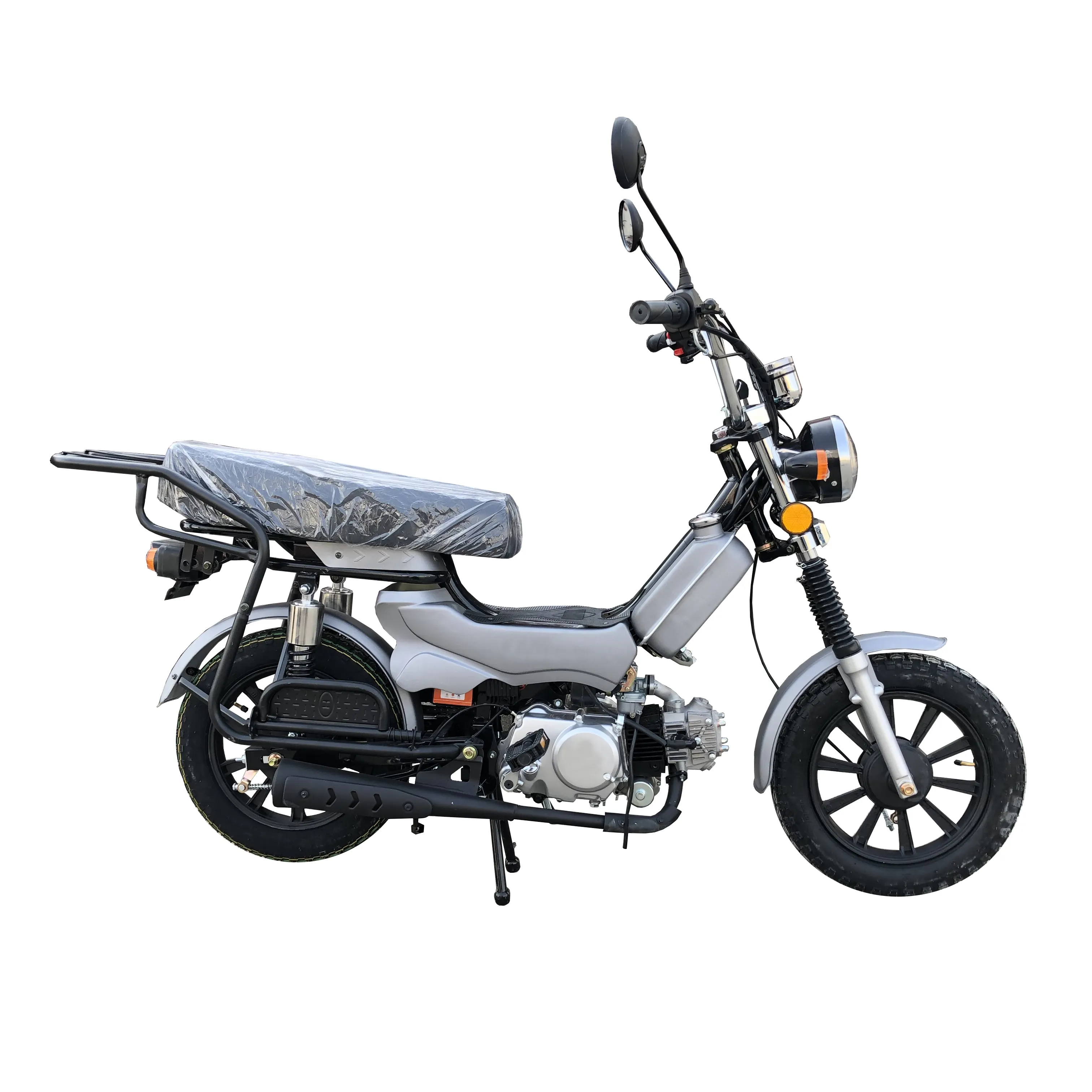 カブペダル50CC49CC 70cc 110ccモペット4ストロークエニンジアロイホイールガソリンモーターサイクルスクーター