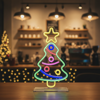 Weihnachtsbaum Neon-LED-Schild Individuell für Partyzubehör Mädchenzimmer-Dekoration Tisch- und Babyzimmer-Deko