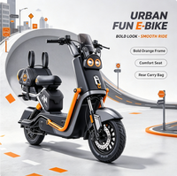Scooter électrique 72V 1000W à double siège, cyclomoteur urbain avec panier, 3 modes de vitesse, éclairage LED – Vente en gros
