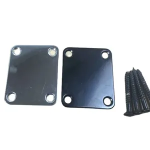 E-Gitarre Bass Neck Plate Square Neck Joint Plate Mit Schrauben ST Gitarren teile