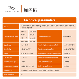소형 장력 압축 센서 0-50N 소형 고온 인장 압력 센서 -20~150 ℃   힘 변환기 - Product Image 6