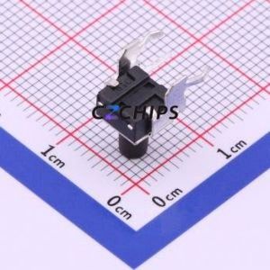 TS-1093A-A11B2-D2 Tactile Switch Through hole Component THT Switch Single Pole Single Throw Round Button 1.8N Right Angle Insert - Product Image 2
