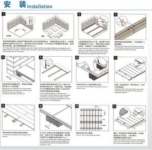 Planche <span class=keywords><strong>de</strong></span> terrasse en composite bois-plastique moderne, antidérapante, imperméable, à clipser, pour jardin, sous-sol, extérieur, revêtement <span class=keywords><strong>de</strong></span> sol WPC, garantie 5 ans - Product Image 6